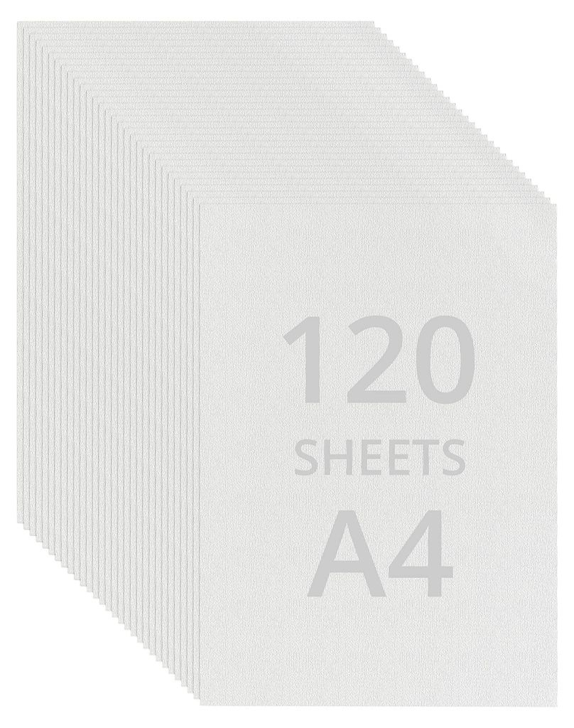 BELLE VOUS 120 Blatt Aquarellpapier A4 - Wasserfarben Papier - 200g Kaltgepresst Baumwolle weiß Papier - Zeichenpapier Perfekt für Anfänger Künstler, Skizzen, Öl- und Acrylmalerei Pan Pastels