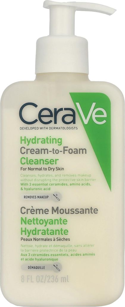 For Normal To Dry Skin CeraVe Hydrating Cream-To-Foam Produktbild 