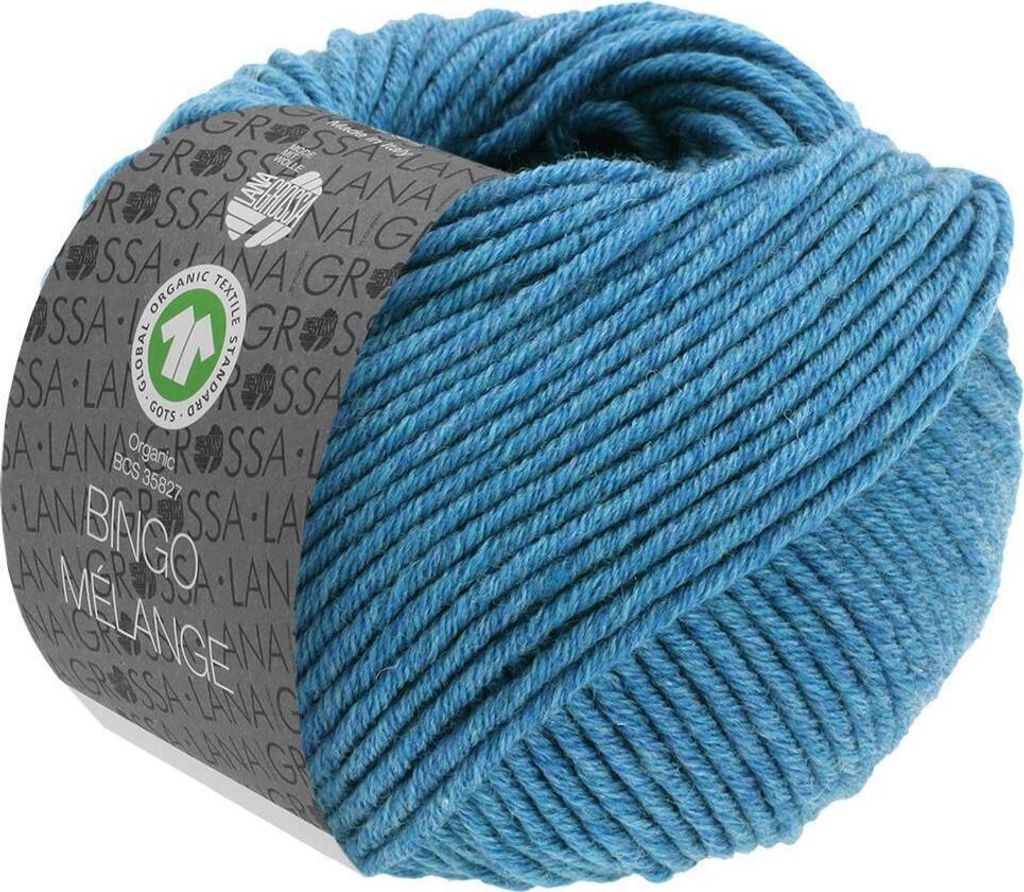 Lana Grossa - Bingo Melange GOTS 0325 jeansblau meliert