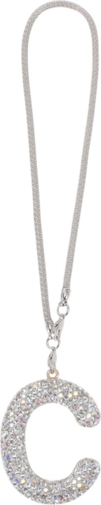 1 Stück Metall Faux Crystal Buchstabe C mit Strass Auto Rückspiegel Anhänger Zubehör Auto Hängeschmuck Multicolor