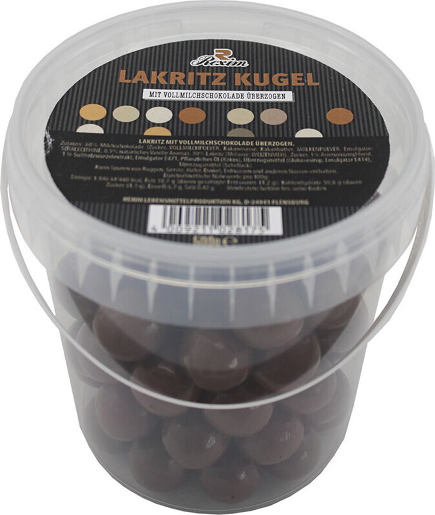 Rexim Lakritz Kugel mit Milchschokolade 500g Produktbild 