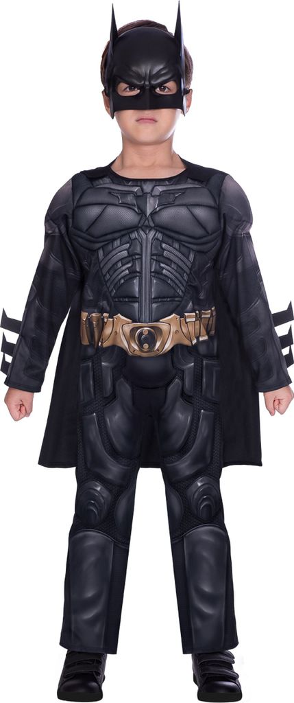 A child wearing a Batman costume.