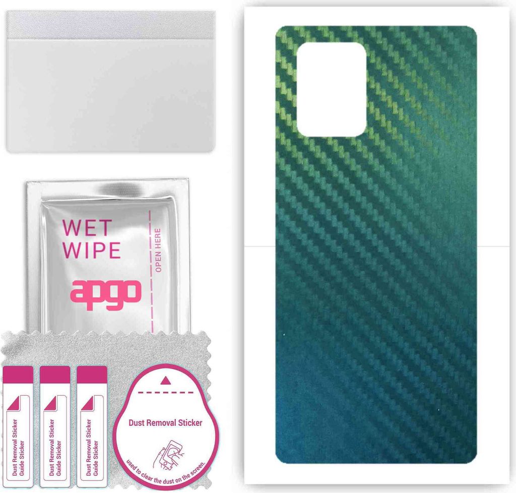 apgo Rückseite Schutzfolie, Skin, kompatibel mit Samsung Galaxy S10 Lite, Hinten Displayschutzfolie aus Vinylfolie, kratzfest, einfache Montage - ...