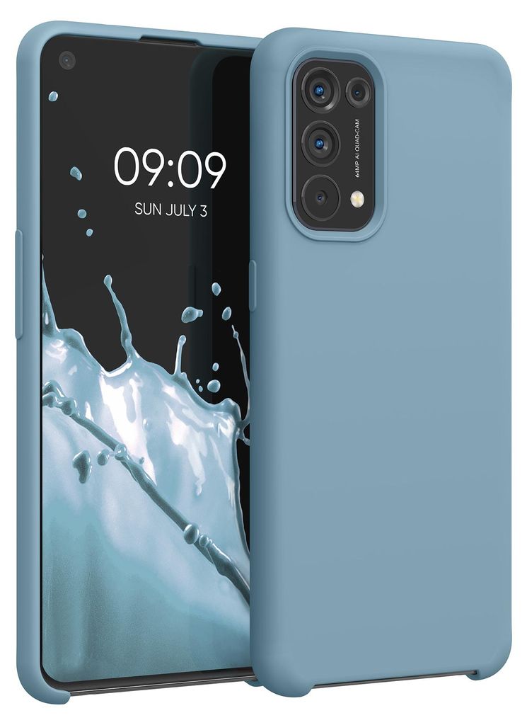 kwmobile Handyhülle für Oppo Find X3 Lite Hülle - Case Silikon - Kabelloses Laden - Schutzhülle Cover in Antique Stone