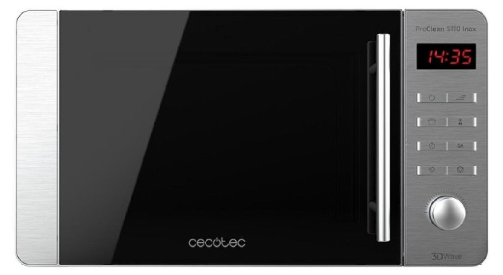 Cecotec ProClean 5110 Inox, Blat, Mikrofalówka grill, 20 l, Zdjęcie produktu 
