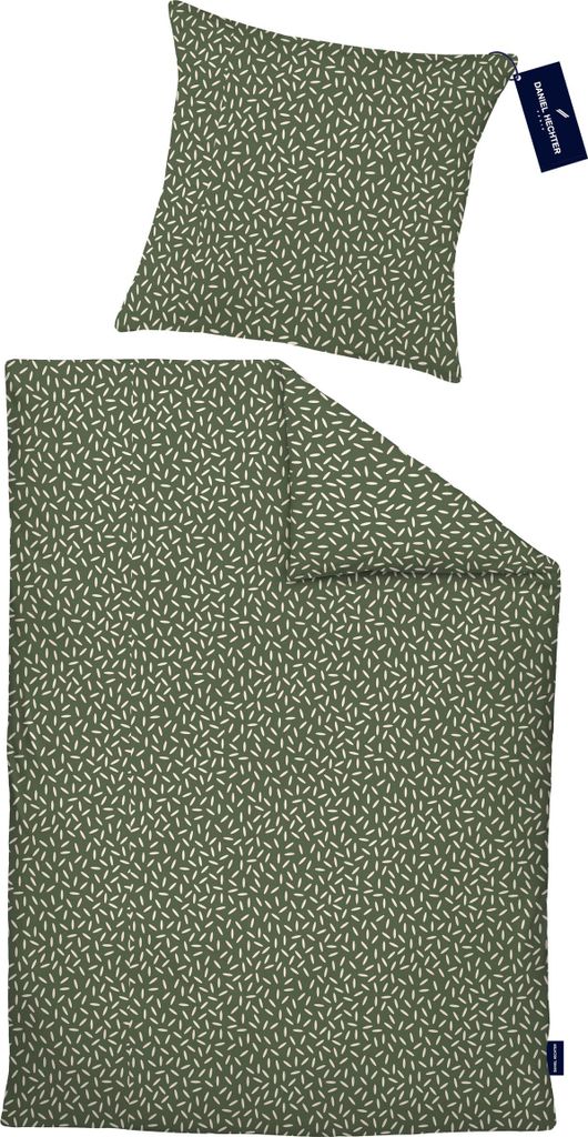 Daniel Hechter Bettwäsche Renforce 0041303 GEOMETRIE color: fichte, size: 1x 135x200 cm + 1x 80x80 cm