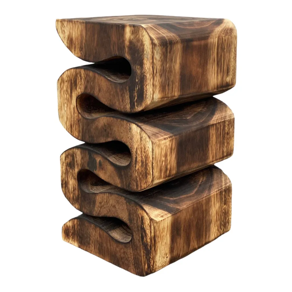 Tabouret bois massif stable et durable - Support plante suar robuste - 9