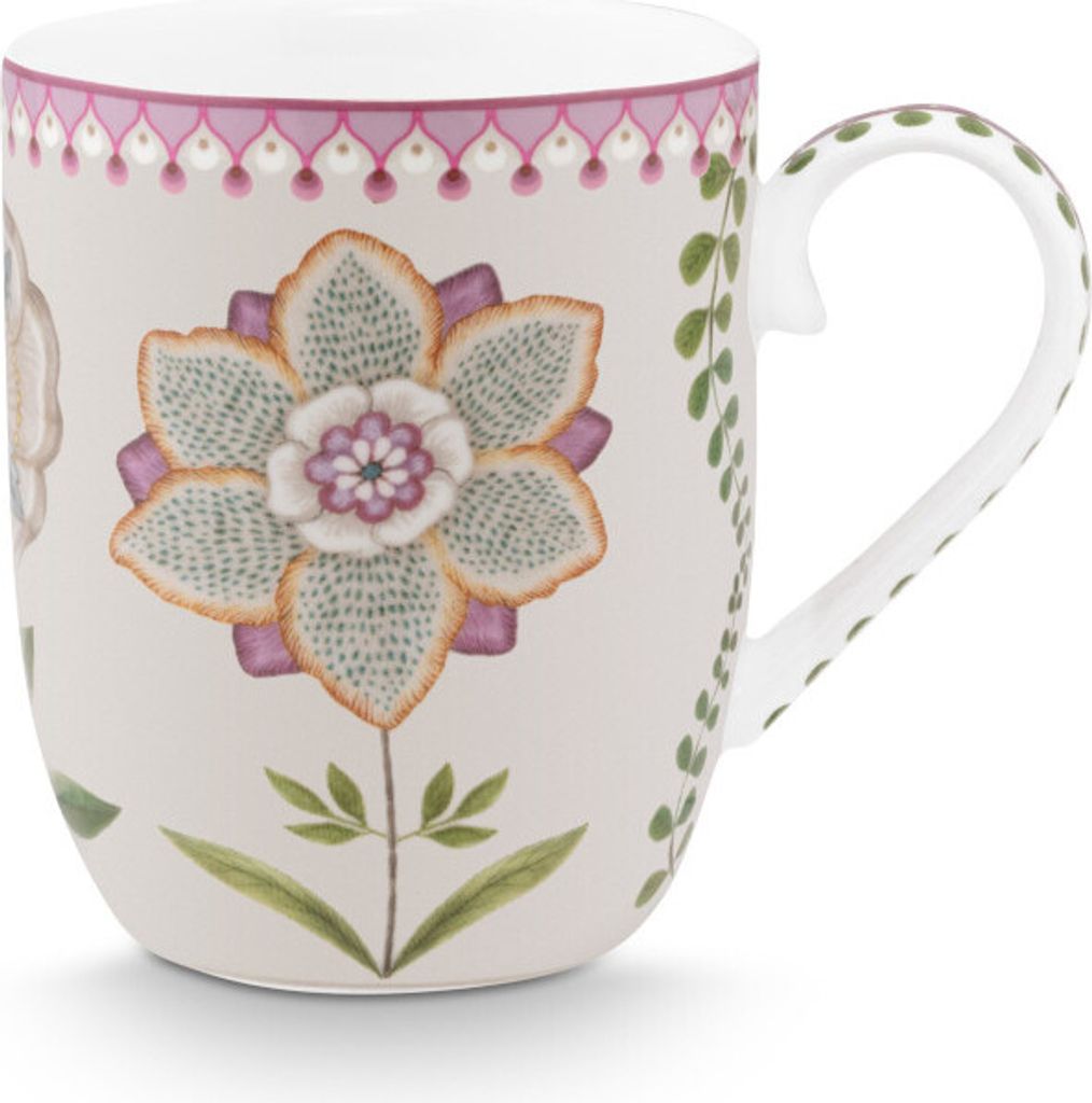 PIP STUDIO Lily&Lotus Tasse weiss/lila 145ml Produktbild 