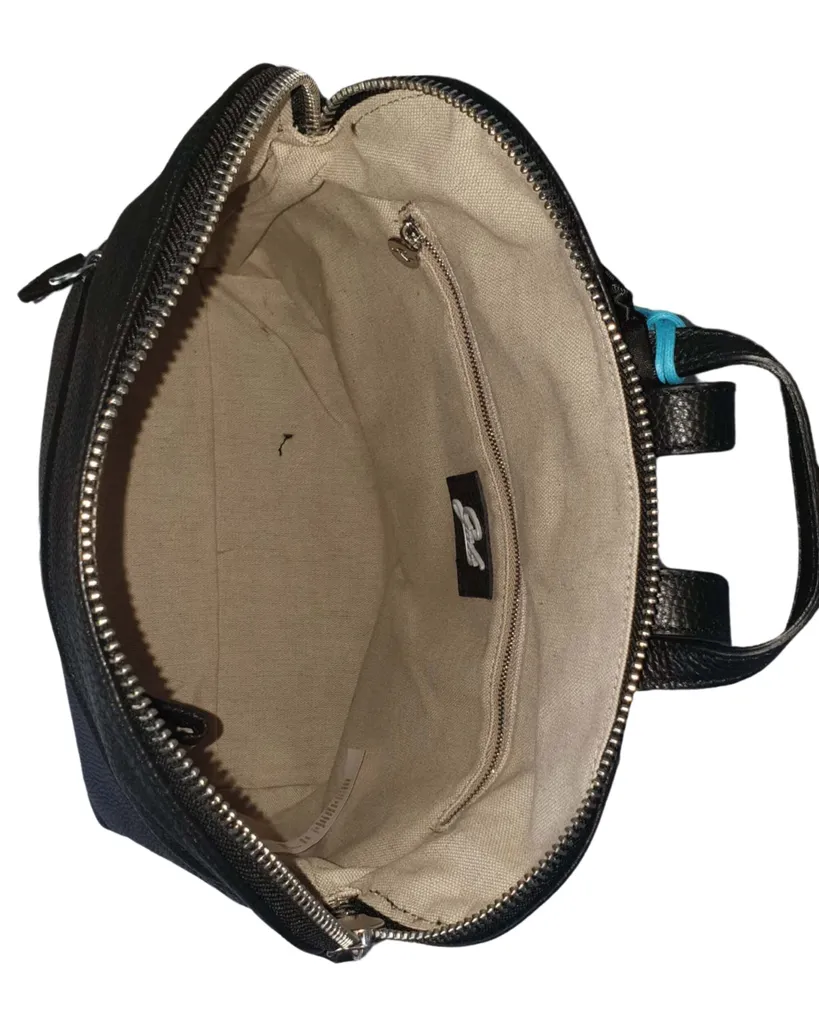 Sac à main en cuir noir Gabs Brigitte | Grand cabas transformable - 4