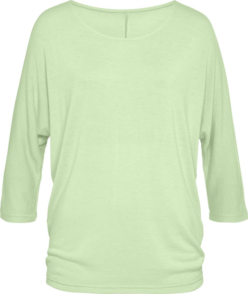 LASCANA 3/4-Arm-Shirt hellgrün Größe 36/38