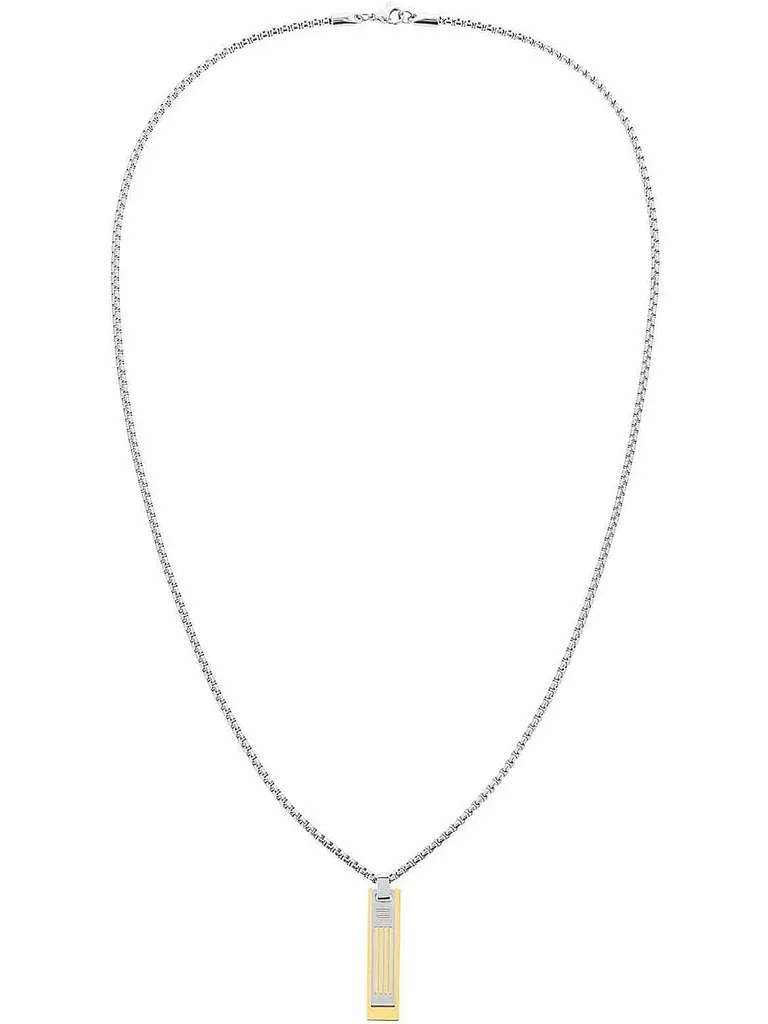 Collier Tommy Hilfiger 2790351 Double Dog Tag pour Homme Acier 61cm