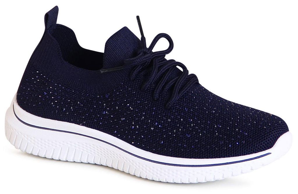 topschuhe24 3149 Damen Glitzer Light Sneaker Plateau Produktbild 