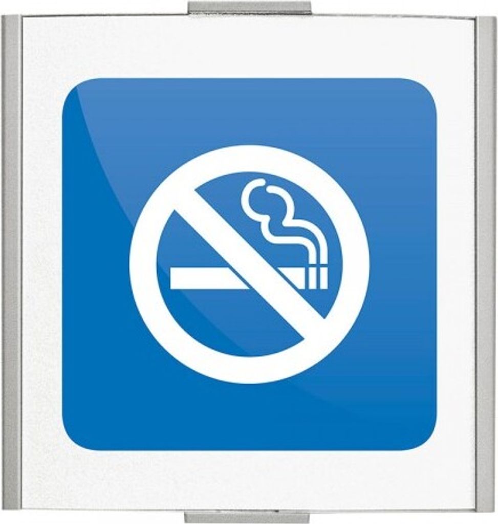 FRANKFURT Türschild 120x120mm mit Piktogramm Rauchen verboten
