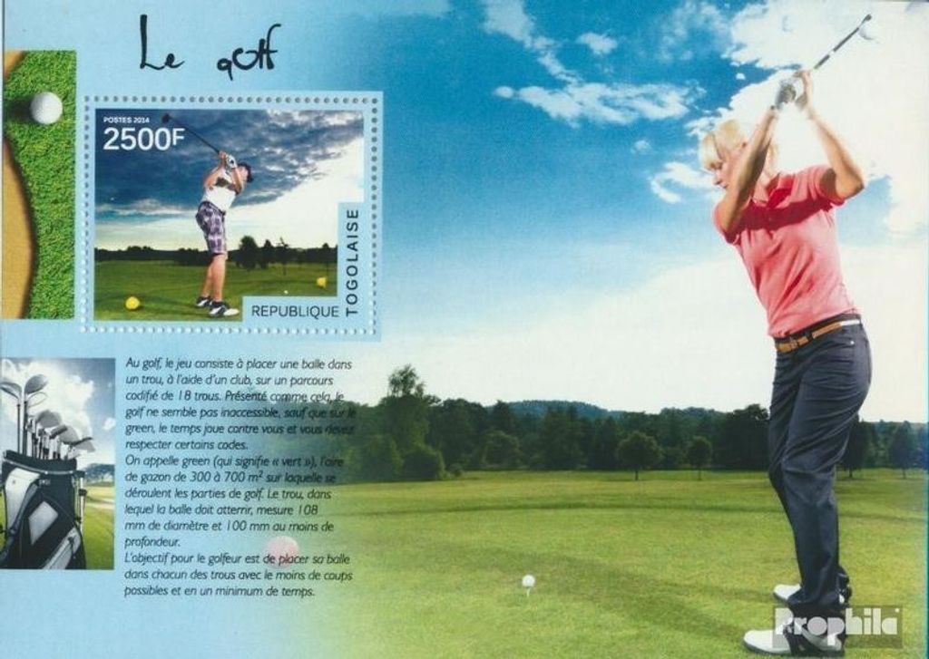 Briefmarken Togo 2014 Mi Block 1062 (kompl. Ausgabe) Produktbild 