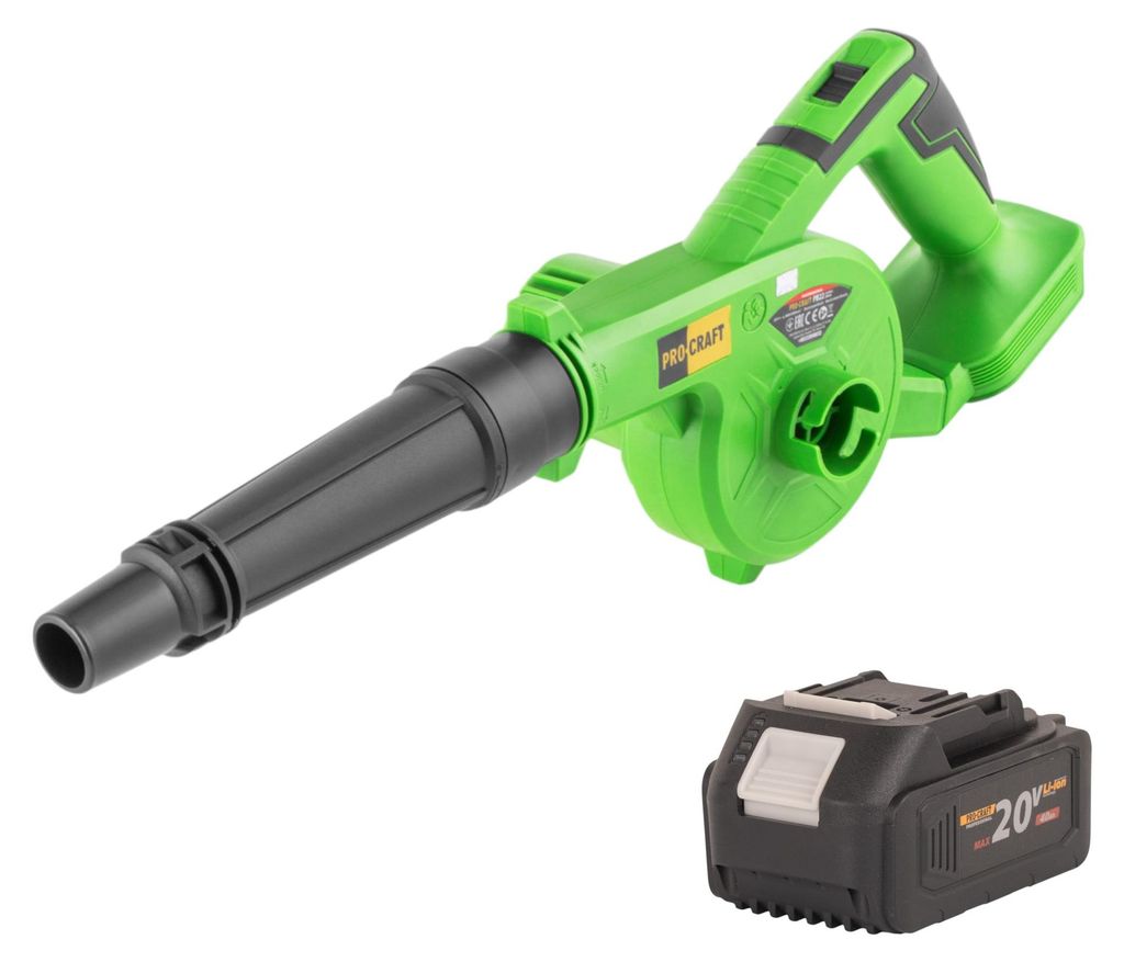 Procraft PB22bb Akku Laubbläser 20 V + 1x Akku 4,0 Ah - ohne Ladegerät