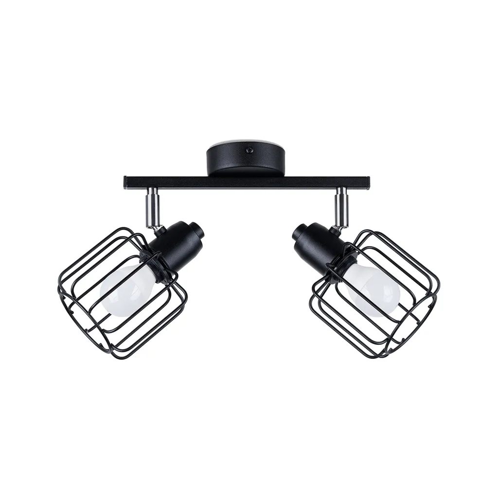 LUMILO SAPPOX 2 faretto da soffitto E14 nero