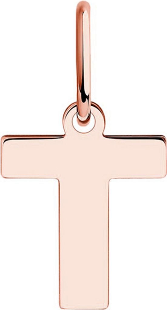 Diamant Kreuz-Anhänger aus 585 Rotgold, Goldanhänger, Goldschmuck