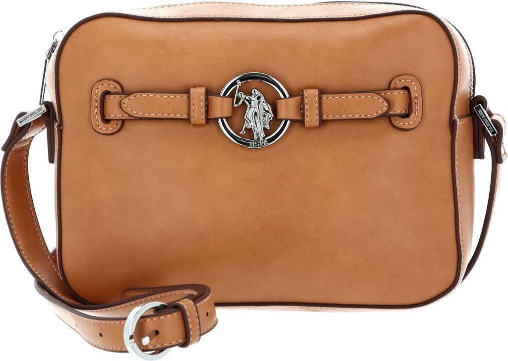 U.S. POLO ASSN. Schultertasche Umhängetasche New Delaware Crossbody Bag Tan braun