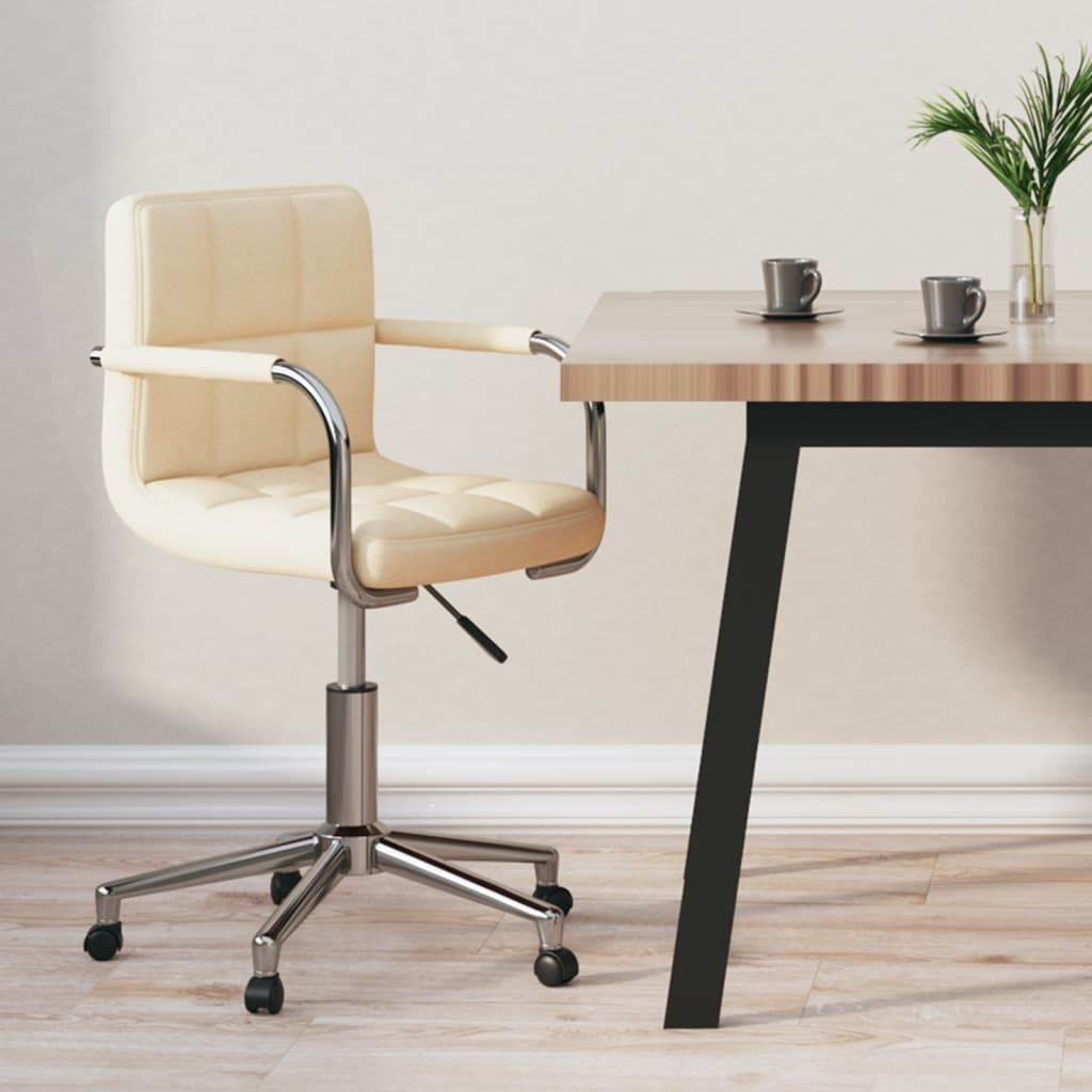 "im Angebot" Bürostuhl Drehbar Creme Stoff - Bürostühle CC12634