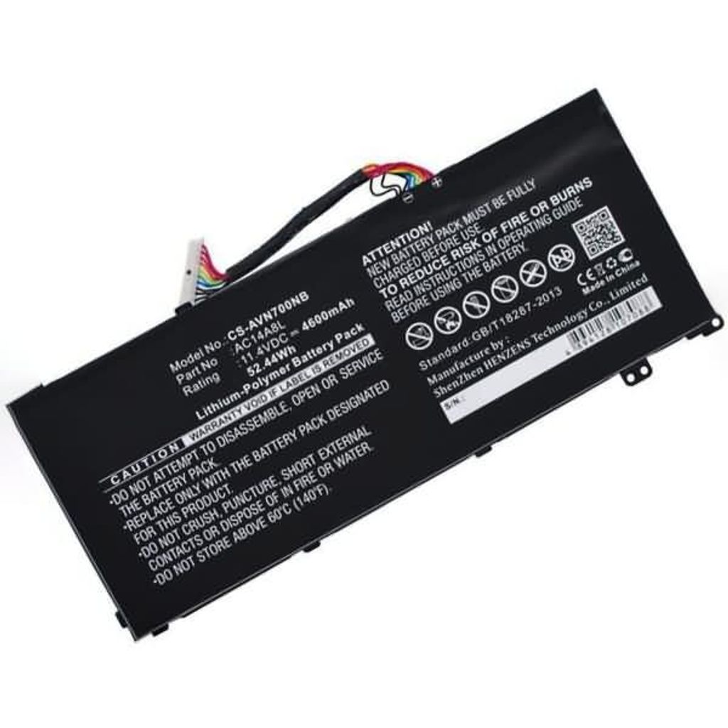 Akku für Acer Aspire V 17 Nitro (VN7-79 Li-Pol 11,4 Volt 4600 mAh schwarz.