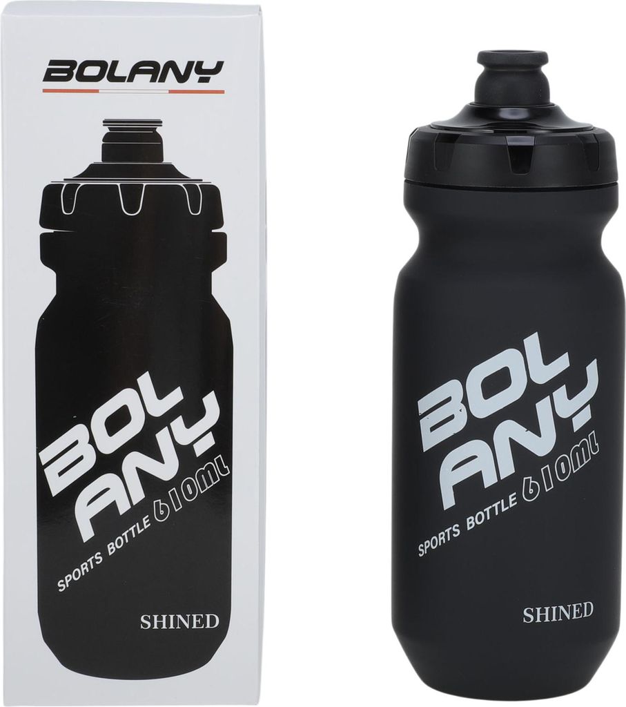 Wasserflasche 610ml Wasserdichte Fahrradwasserflasche Sportwasserflasche Für Fitness Fahrrad Yoga Camping Schwarz