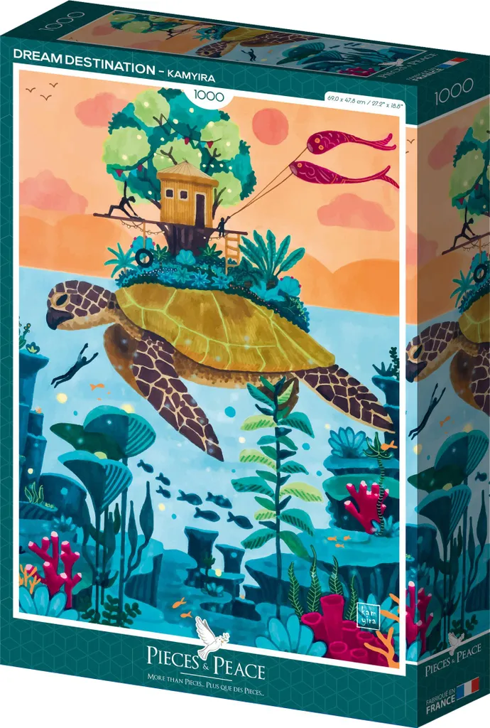 Puzzle 1000 pièces Dream Destination par Pieces & Peace Multicolore
