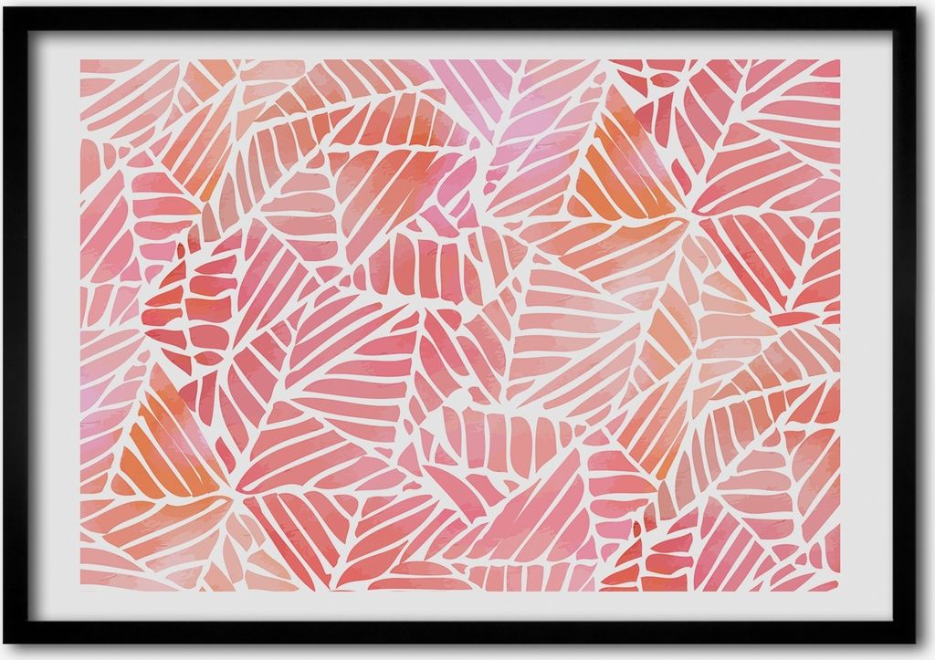 Bild - Bilder - Bilderrahmen - 70 cm x 50 cm - MDF-Rahmen, Wandkunst abstrakt