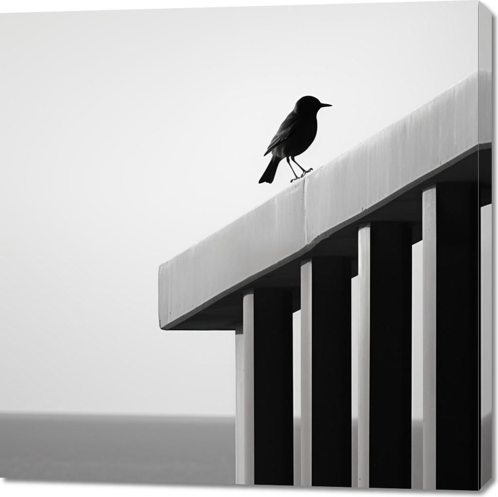 Bild 100x100cm Einsame Leere