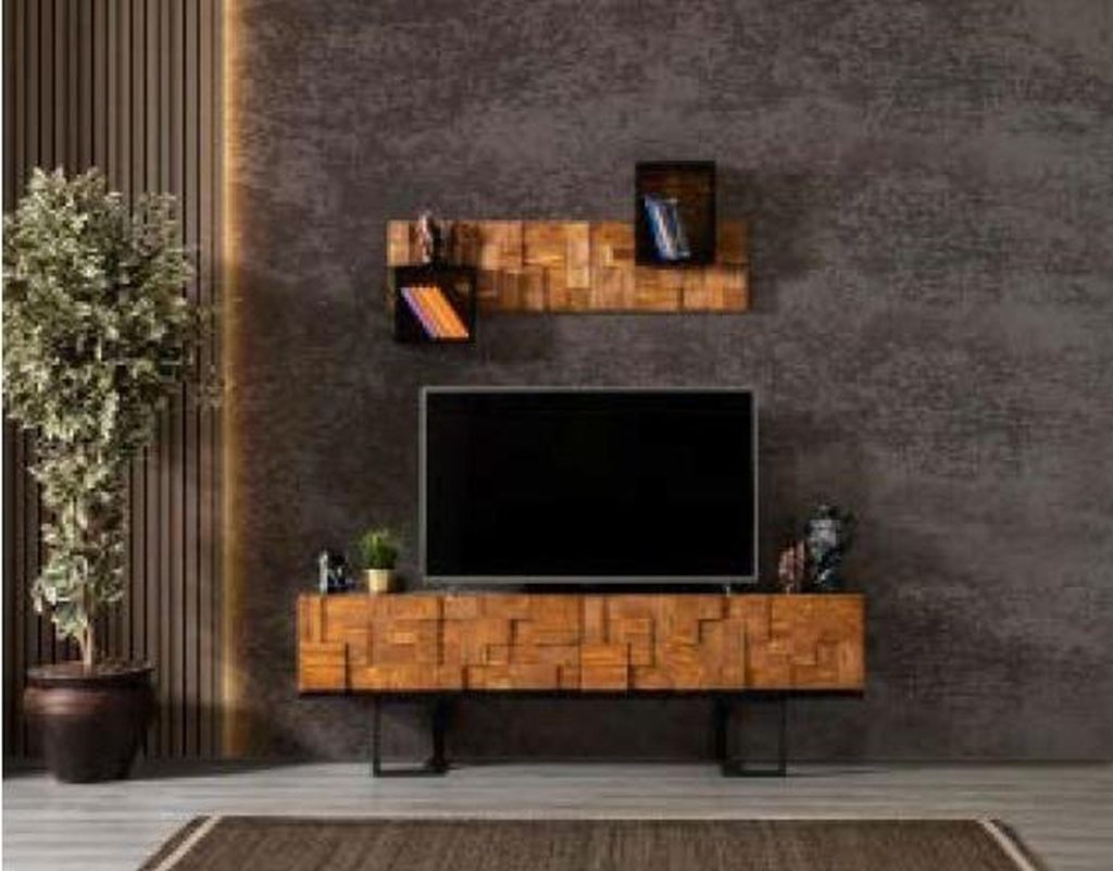 Modern Holz Kommode Sideboard Fernseher Ständer Schrank Möbel 180cm-