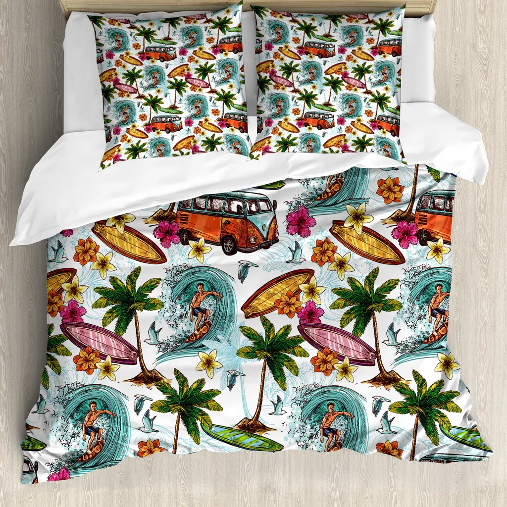 Copripiumino Sportivo Surf ABAKUHAUS - 155x220cm Alta Qualità