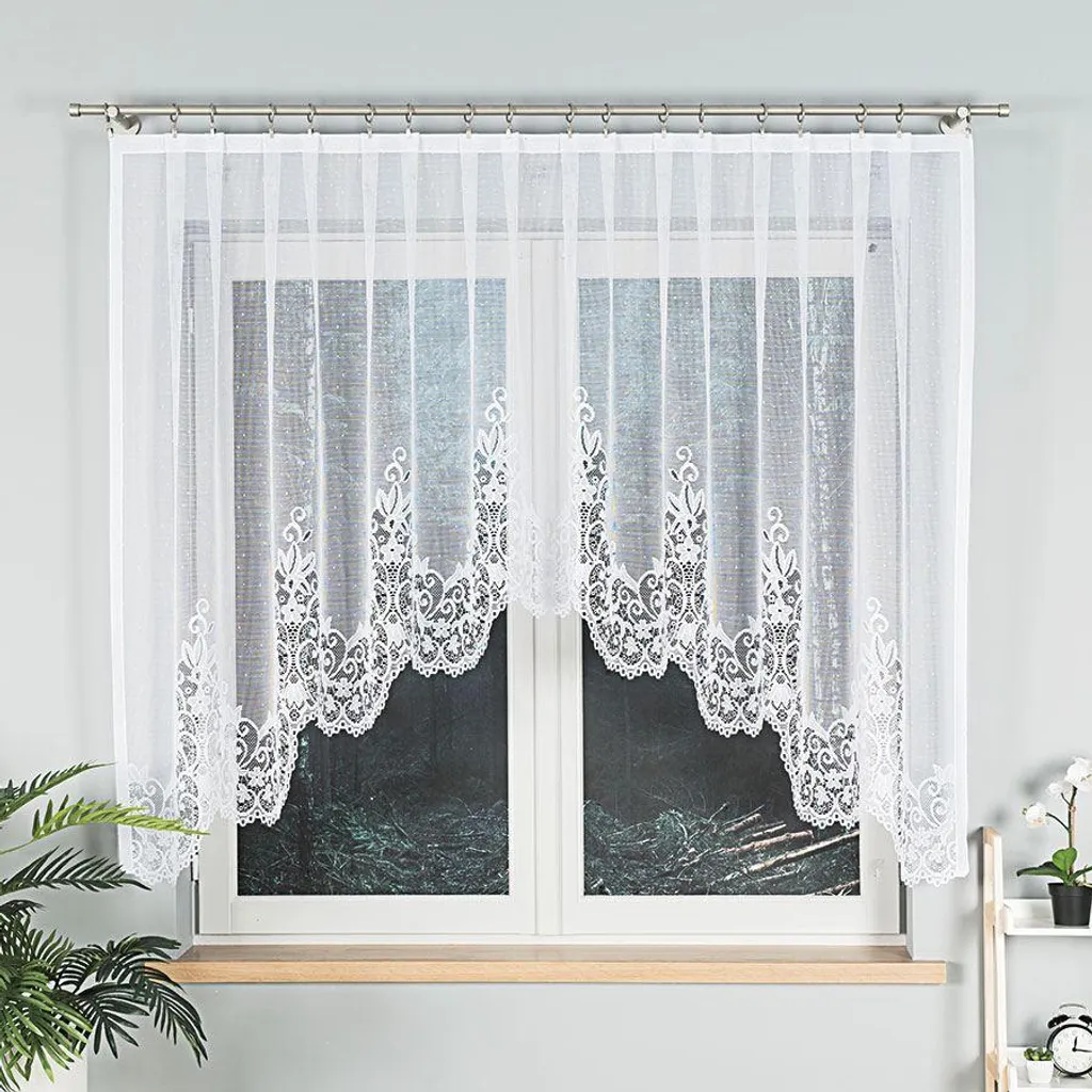 Rideau blanc BERENIKA 300x140 pour habiller vos larges baies vitrées