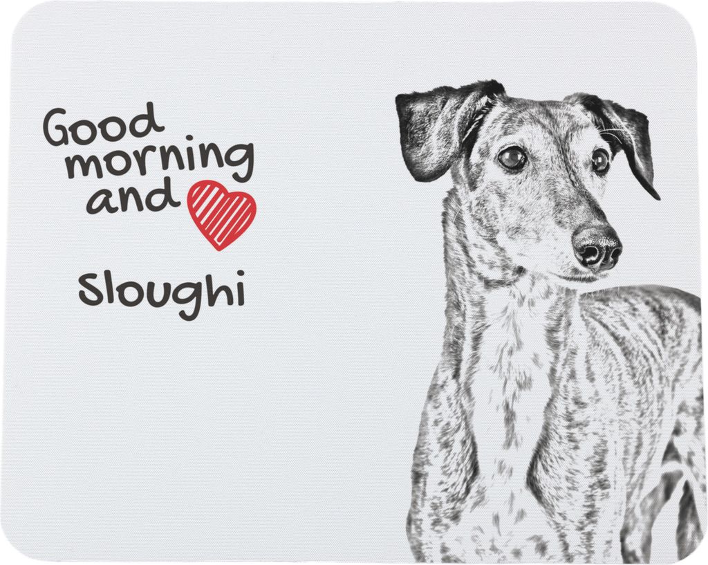 Saluki, Persischer Windhund - Mauspad mit Druck, personalisiertes Mauspad mit Hund, einzigartiges Gadget für Büroangestellte von Art-Dog.