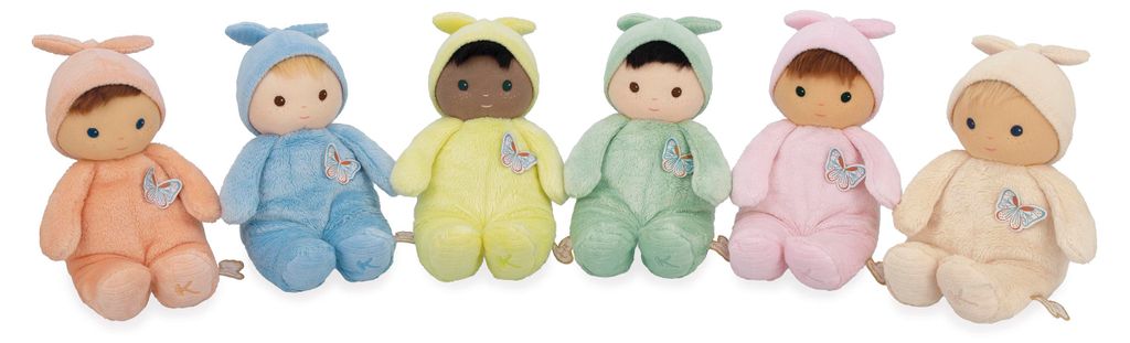 Kaloo Kuschelpuppe Jasmin - weiche Babypuppe aus recyceltem Material