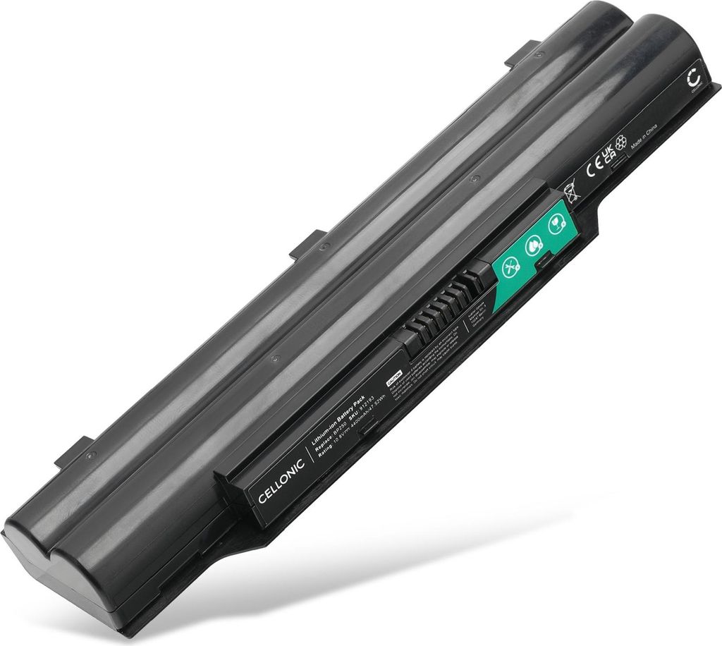 CELLONIC 1x Akku für Notebook Kompatibel mit Fujitsu Lifebook, Lifebook AH54/H, Biblo MG50U/V, FMVNBP186 - (4400mAh, 10.8V)