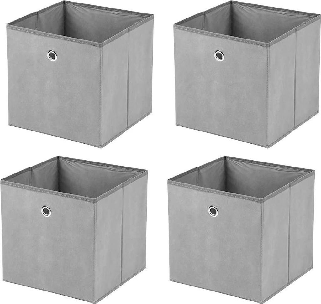 Aufbewahrungsbox - Faltbarer Kleiderschrank-Organizer - Vliesstoff - 32 x 32 x 32 cm - Für Kleidung & Unterwäsche - Armeegrün