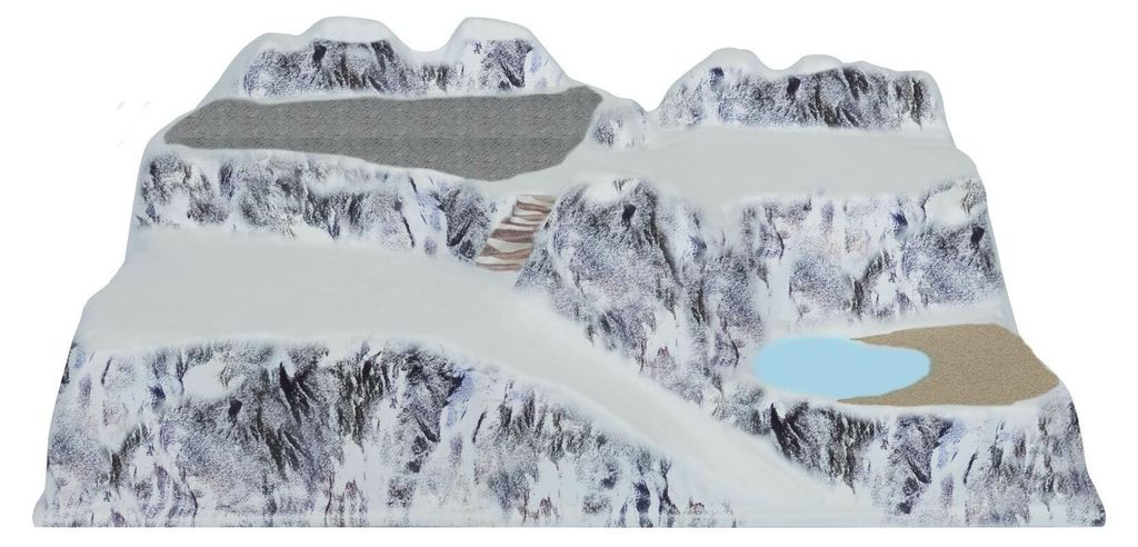 Basis kerstdorp lagazoi 58x38x20 cm full colour Productafbeelding 