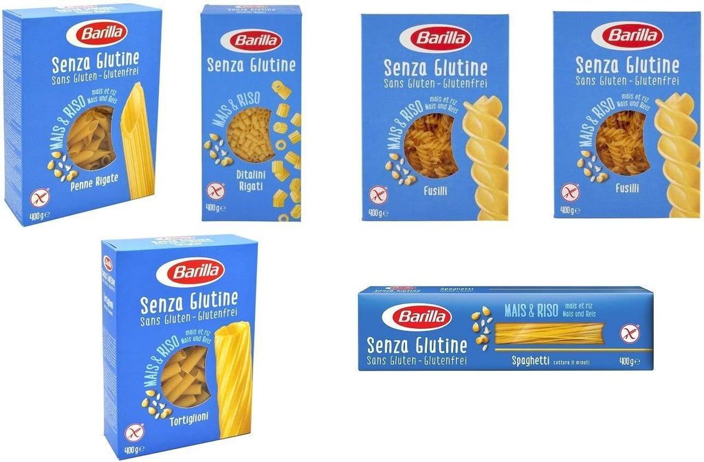 TESTPAKET Barilla senza Glutine Glutenfrei pasta nudeln 6 x 400G