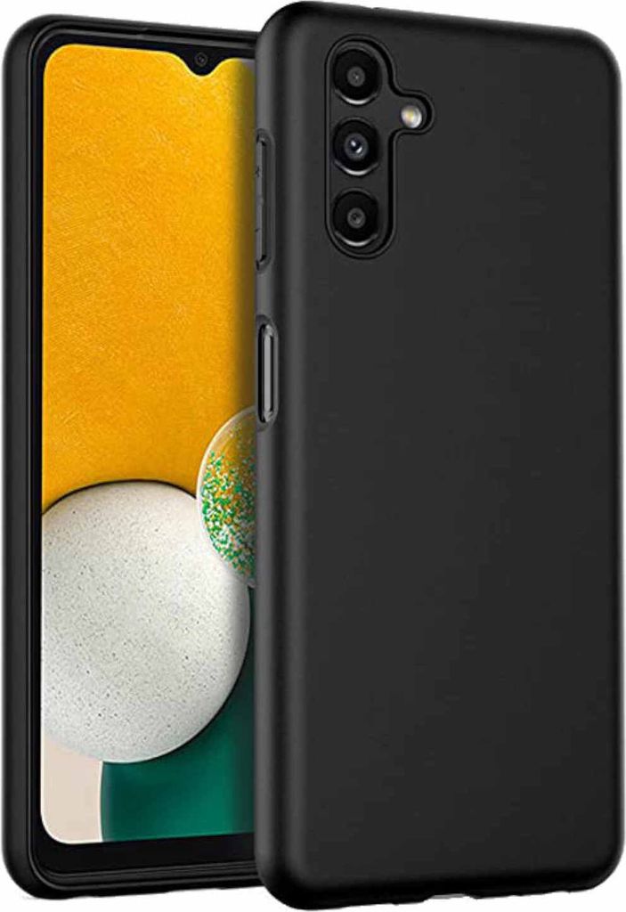 Für Samsung Galaxy A14 5G/4G Silikon Schutz Schwarz Handy Produktbild 