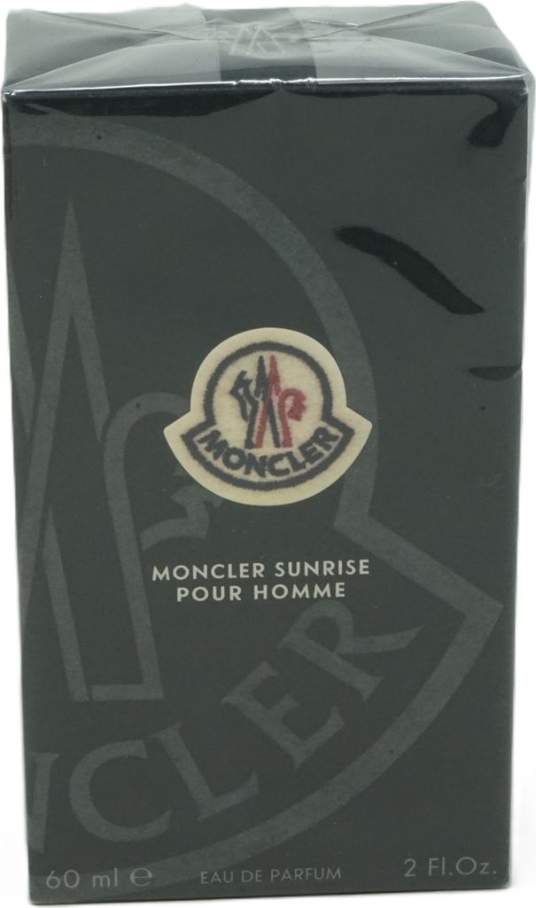 A product box for Moncler Sunrise Pour Homme.