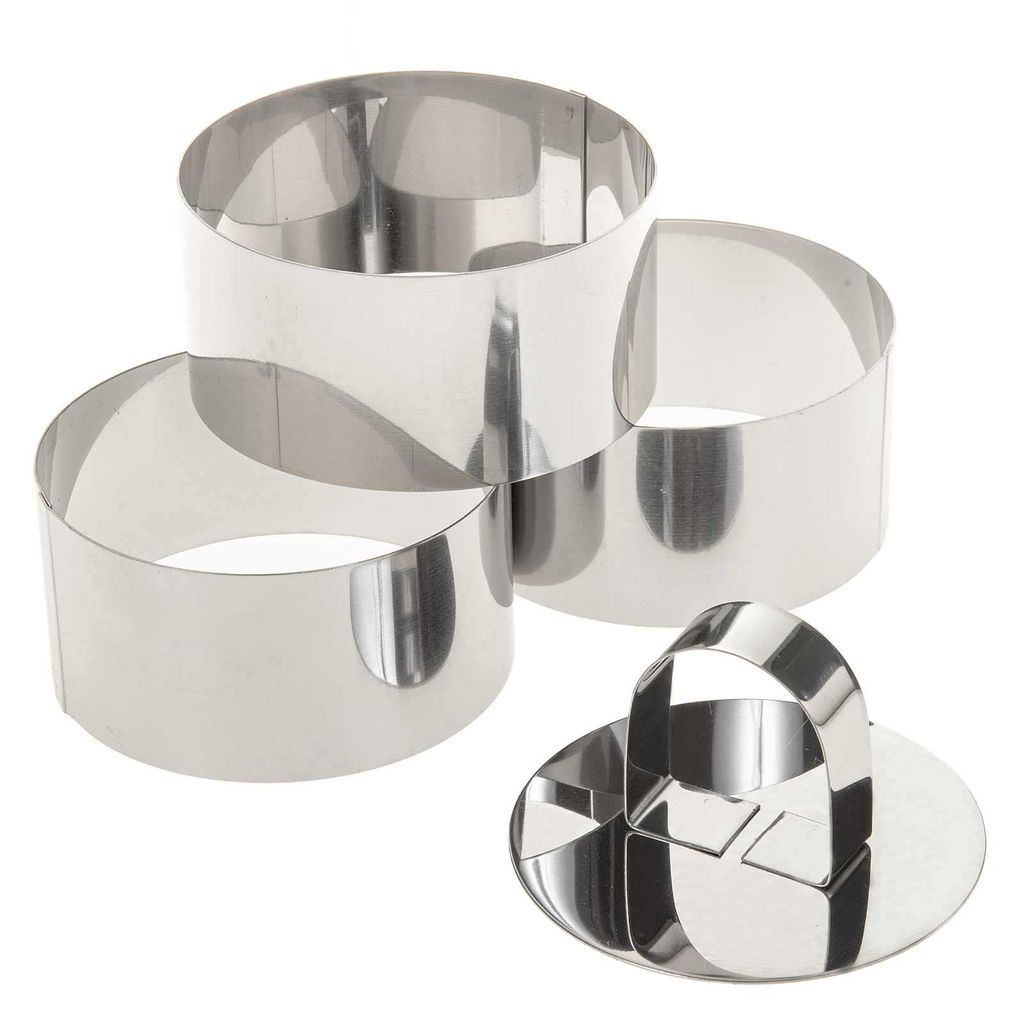 Edelstahl Servierringe Quttin MZJAUVF 12Stück Dessertringe, 8cm Servierringe, Edelstahl Anrichteringe Dessertringe 6 Cm