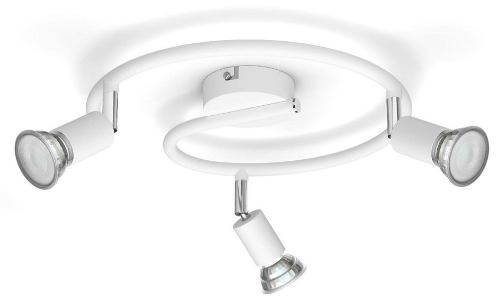Philips Limbali Decken-/Wandspot, 3x, Einbaustrahler, GU10, 3 Glühbirne(n), LED, 220-240 V, Weiß