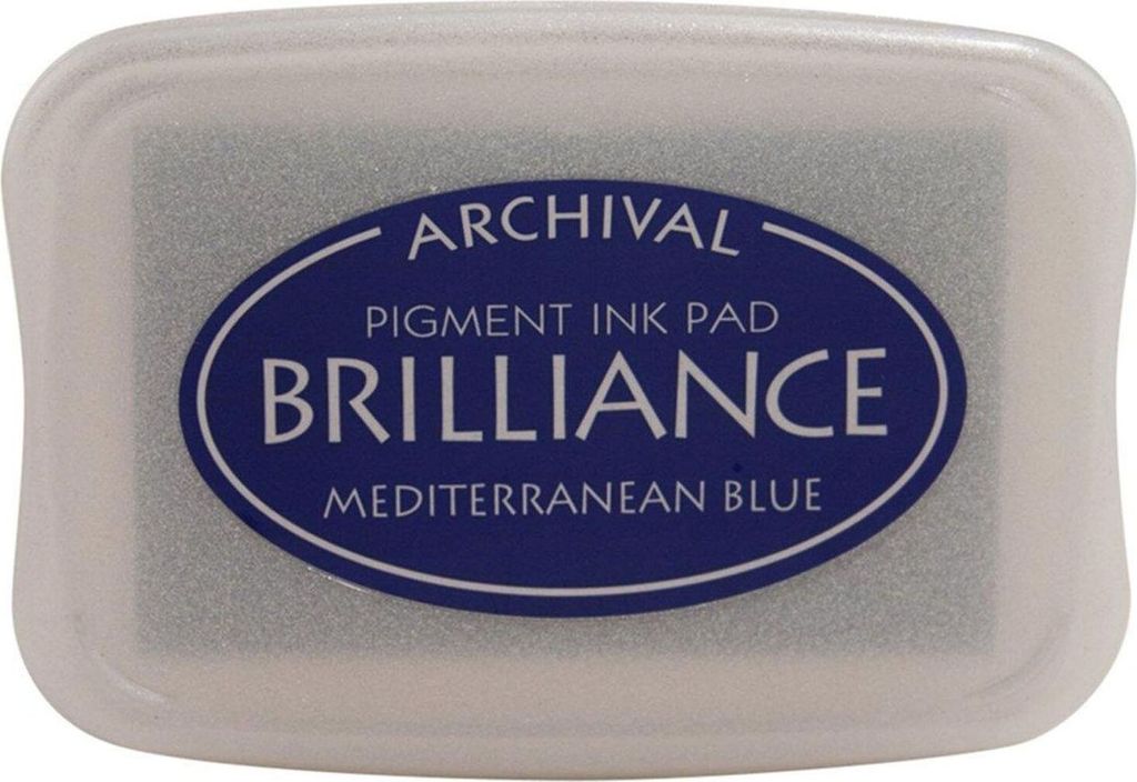 Tsukineko Brilliance Stempelkissen Blue / Mediterran Blau