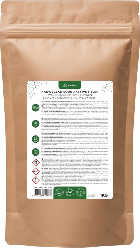 Aktivní kyslík perkarbonát sodný 1kg K mytí usazenin v Obrázek produktu 1