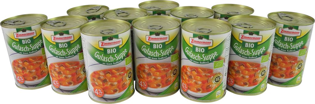 Gulasch - Suppe 12er Pack (12 Dosen à 400 ml)
