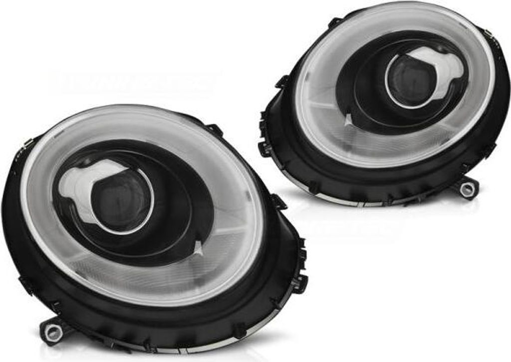 Scheinwerfer LED Tagfahrlicht Optik passend für Mini One Cooper Bj. 06-14 Schwarz LTI