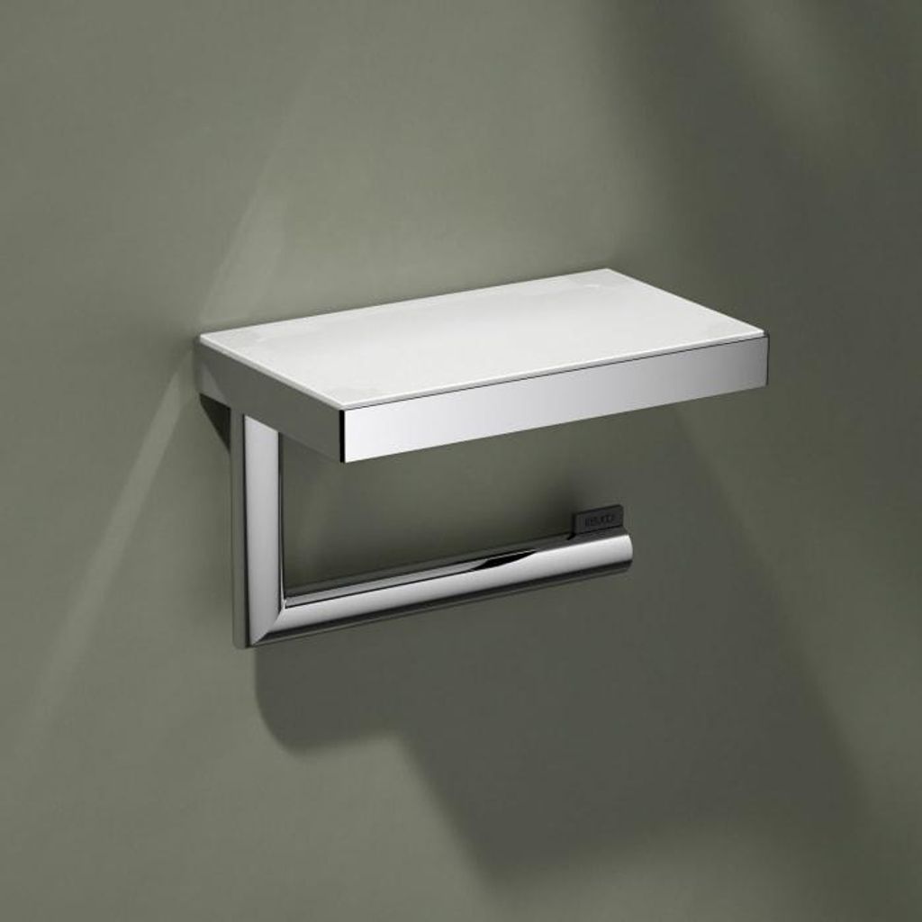 Keuco Reva Toilettenpapierhalter mit Ablage Produktbild 