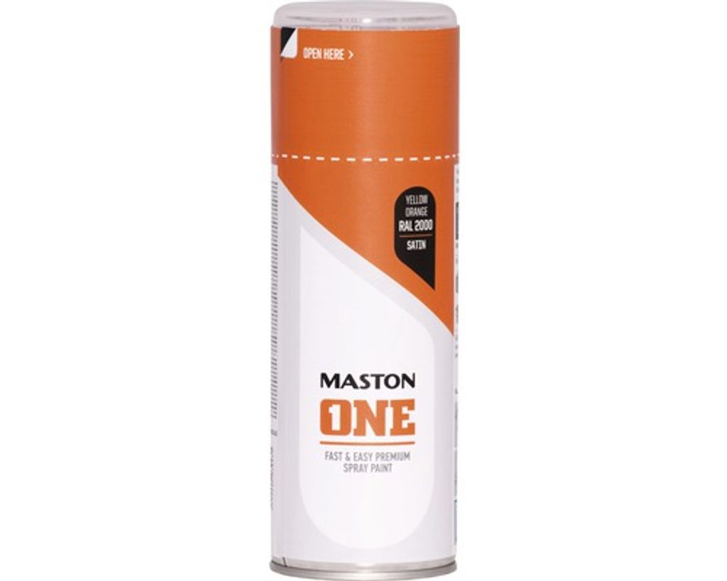 Sprühlack Maston ONE seidenmatt RAL 2000 gelborange 400 ml Produktbild 