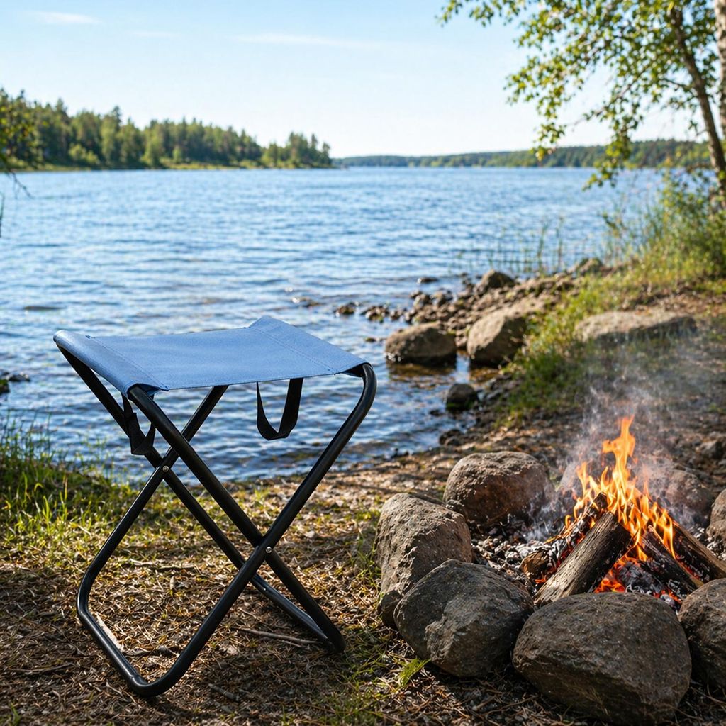Camping Klapphocker Fußhocker Hocker Outdoor klappbar tragbar 30xH60cm