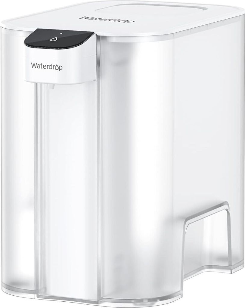 Waterdrop Eletric Wasserfilter Kanne mit 3 Monate Filter, 6L Countertop Wasserfilter System, reduziert Chlor, Blei, Quecksilber, PFAS,PFOA/PFOS