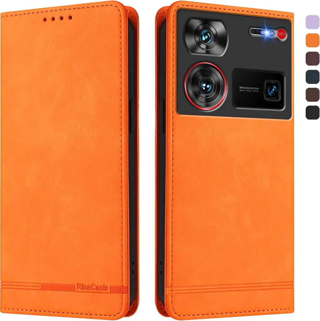 Custodia Cool Arancione per Nubia Z60 Ultra - Flip Case con Stand